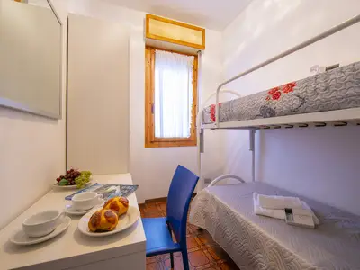 Das zweite Schlafzimmer mit Etagenbett