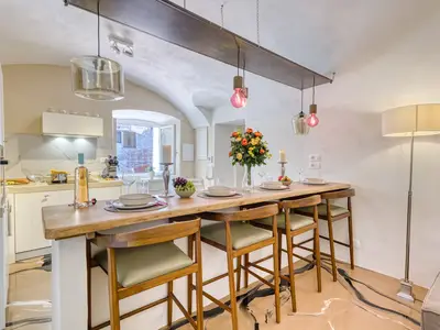 Küche und Essbereich