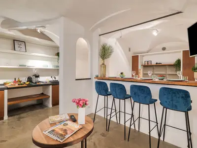 Küche und Essbereich