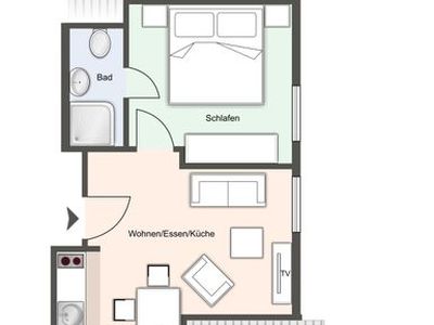 Appartement für 2 Personen (30 m²) in Westerland (Sylt) 3/10