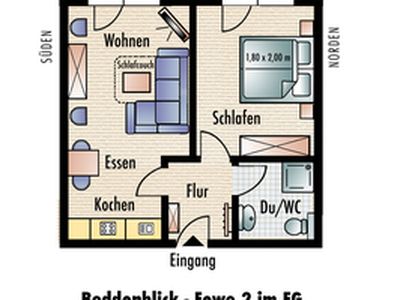 Appartement für 4 Personen (40 m²) in Wiek auf Rügen 10/10