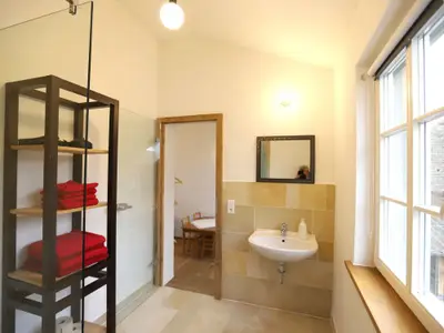Appartement Vergissmeinnicht  Bad mit Dusche & WC