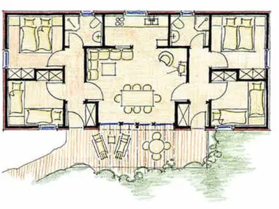 Bungalow für 8 Personen (88 m²) in Silz (Müritz) 8/10