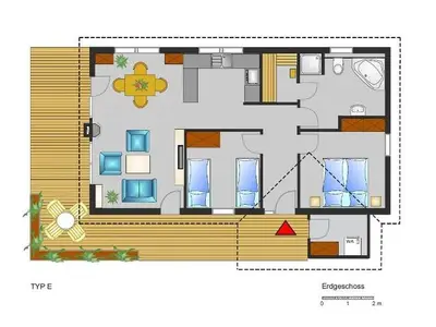 Bungalow für 4 Personen (77 m²) in Nordhorn 2/10