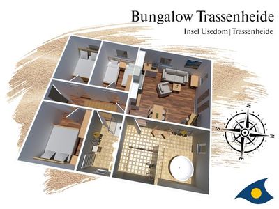 Bungalow für 6 Personen (90 m²) in Trassenheide (Ostseebad) 4/10