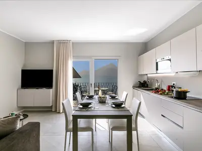 Küche und Essbereich