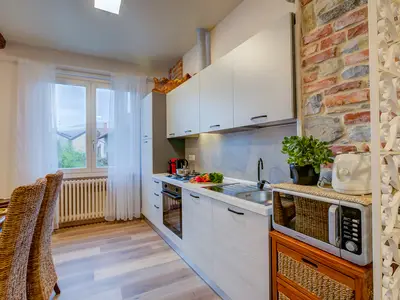 Küche und Essbereich