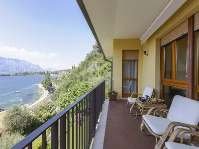 Der Panoramabalkon schöne Aussicht