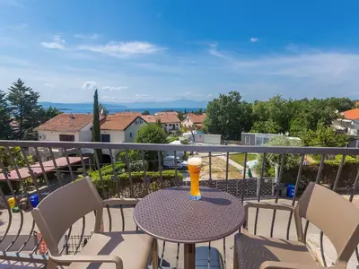 Balkon vom Zimmer mit Aussicht