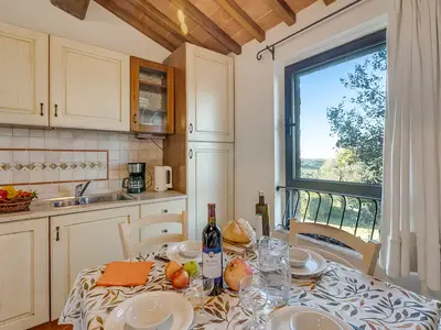 Küche und Essbereich