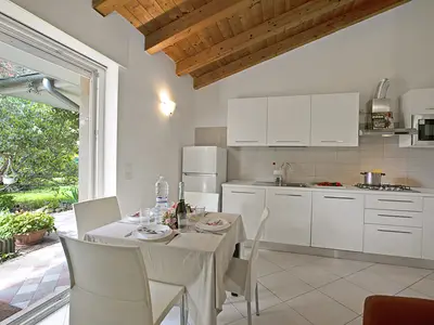 Küche und Essbereich