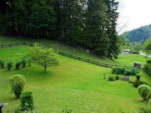 Blick vom Balkon der Ferienwohnung