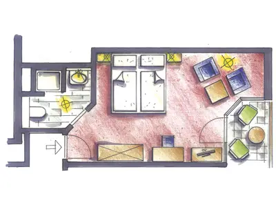 Doppelzimmer für 2 Personen in Bad Birnbach 4/4