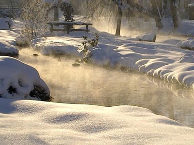 Mühlbach im Winter