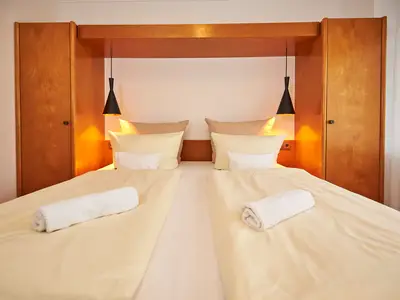 Bett im Comfortzimmer