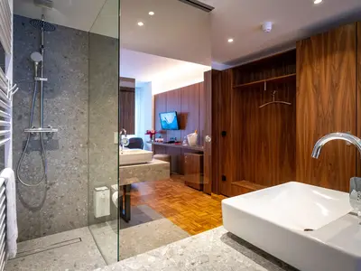 Blick ins Badezimmer