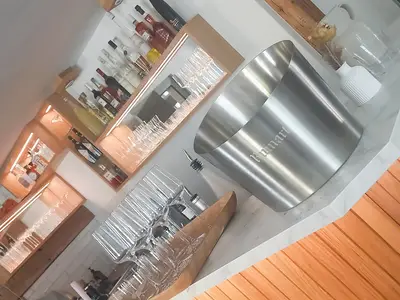 Restaurant im Erdgeschoss