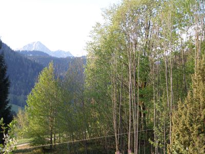 Blick Rossfeld und Hoher Göll