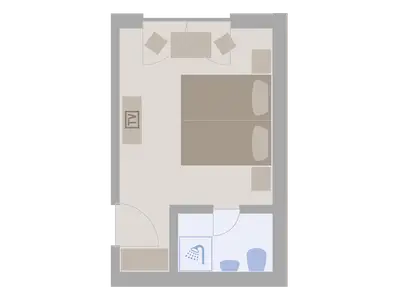 Grundriss Doppelzimmer