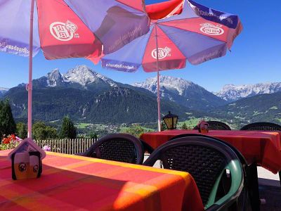 Terrasse mit Watzmann