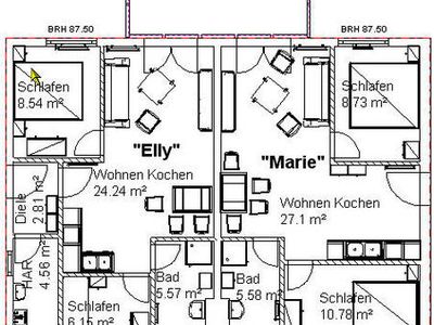 Doppelzimmer für 4 Personen (52 m²) in Hagen Auf Rügen 10/10