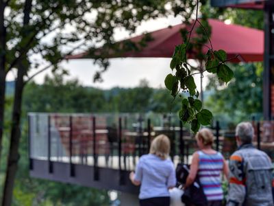 Blick auf die Terrasse