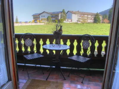 Aufblick vom Doppelzimmer Nr. 3