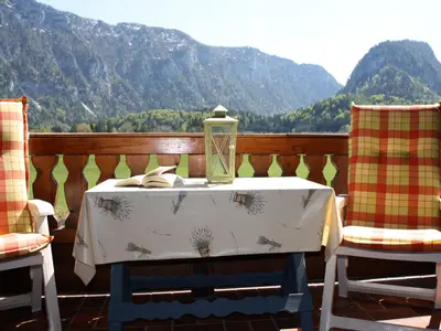 Aufblick vom Doppelzimmer Nr. 1