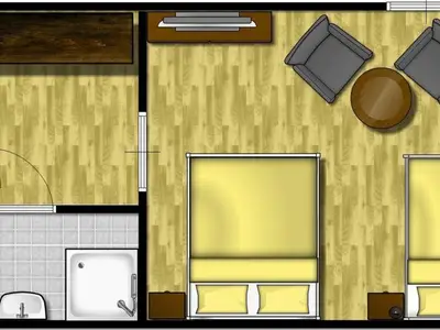 Doppelzimmer für 3 Personen (30 m²) in Langeoog 5/5