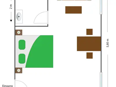 Doppelzimmer für 2 Personen (26 m²) in Lübeck 7/7
