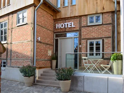Hotel Eingang des Hauses