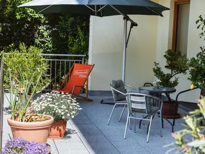 Pension Klug - Terrasse