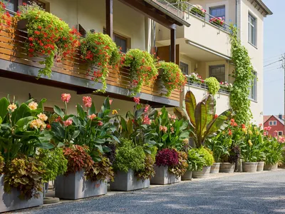 Blumenparadies im Sommer