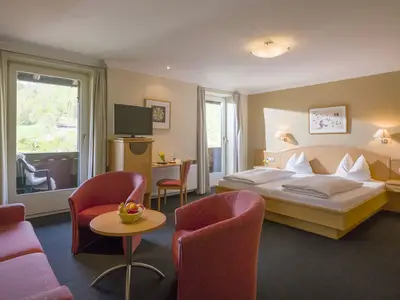 Blick in das Doppelzimmer Rose