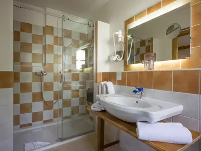 Badezimmer im Weissgeber's Bettstadl