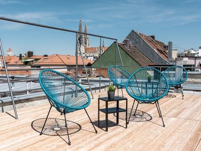 Dachterrasse mit dem schönsten Ausblick auf Regensburg!