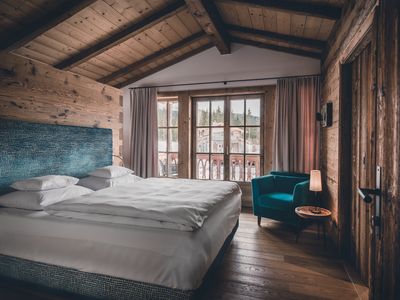 Schlafzimmer in einem Chalet