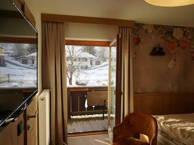 Wilde Gams Balkonblick