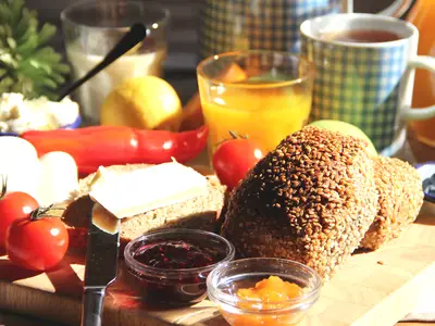 Frühstück Pension Sonnenzeit