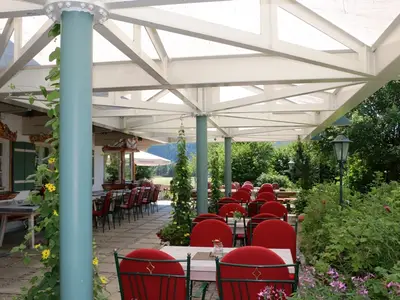 auf unserer gemütlichen Terrasse