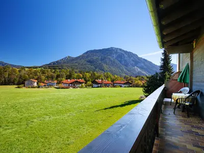 Blick vom Balkon auf den Rauschberg