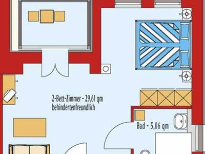 Doppelzimmer für 3 Personen (35 m²) in Sassnitz 5/5