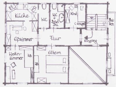 Doppelzimmer für 6 Personen (74 m²) in Schruns 2/10