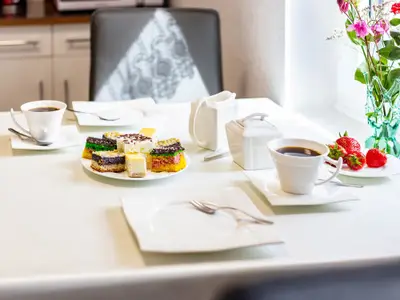 Kaffeepause in der Gästeküche