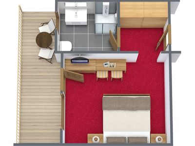 Doppelzimmer für 2 Personen (20 m²) in Sölden (Tirol) 9/9