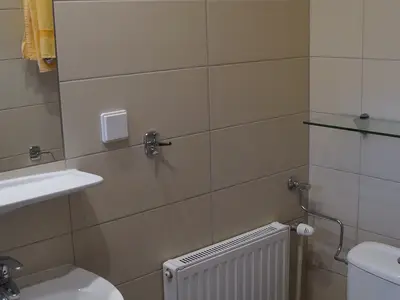 Badezimmer mit WC Doppelzimmer Balkon