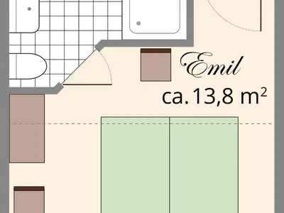 Doppelzimmer für 2 Personen (16 m²) in Stolpen 4/10