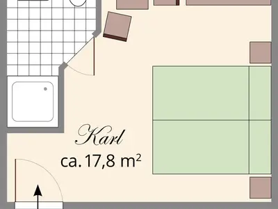 Doppelzimmer für 2 Personen (16 m²) in Stolpen 6/10