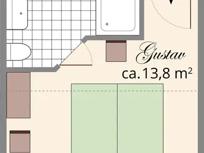 Doppelzimmer für 2 Personen (16 m²) in Stolpen 5/10