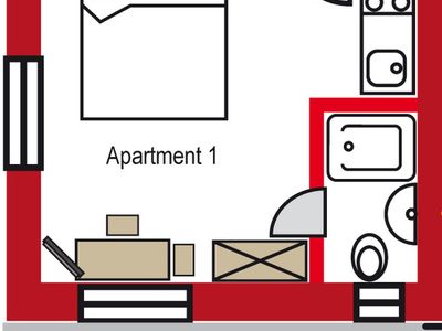 Doppelzimmer für 2 Personen (20 m²) in Tannheim 3/10